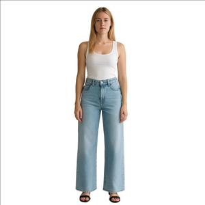 RSQ Jeans Women's Wide Leg Crop Light Blue Size 5 W27